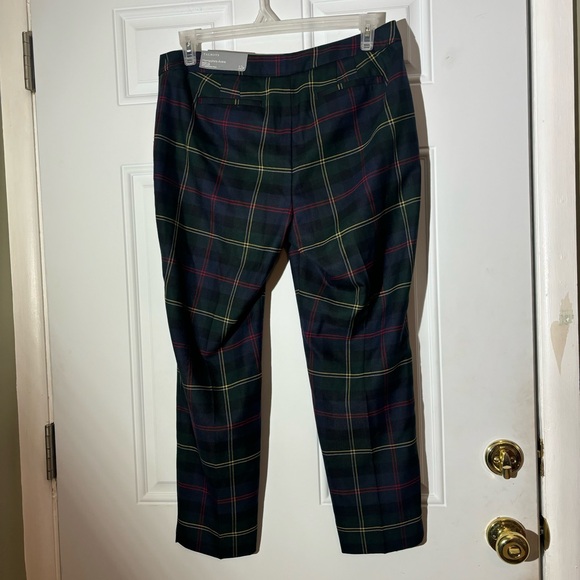 NWT Talbots Plaid Hampshire Ankle Pants, Size 12 Petite - Picture 7 of 14